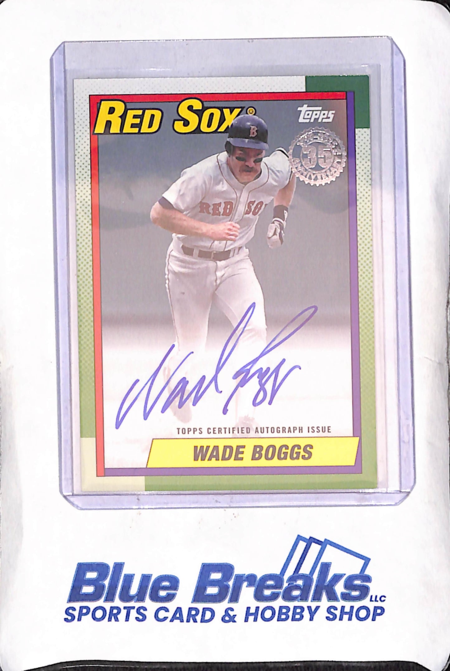 2025 Topps - Wade Boggs - Autograph - 35th Anniversary - Boston Red Sox - Baseball - #WB