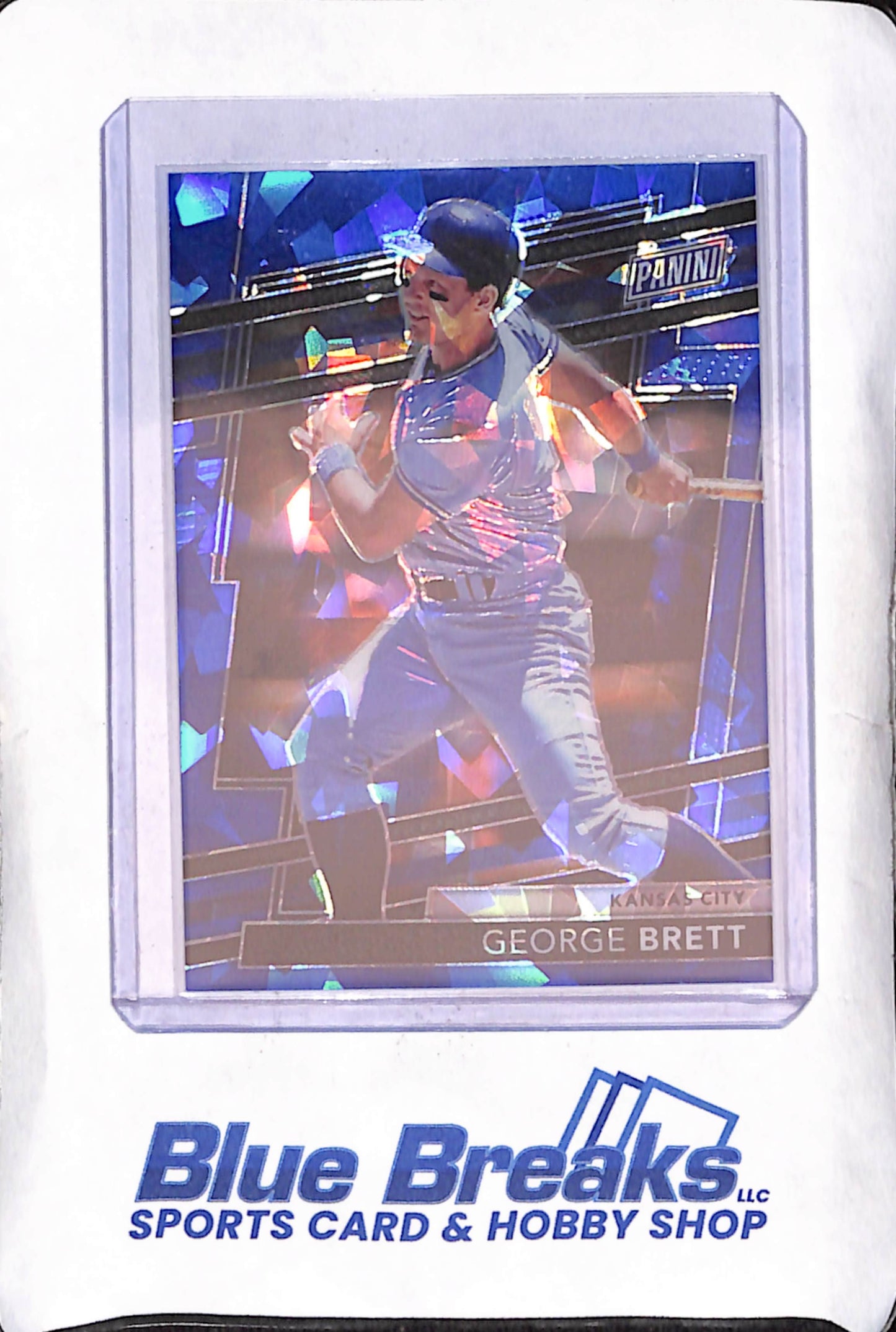 2024 National VIP Gold Pack - George Brett - Blue Prizm - 60/174 - Kansas City Chiefs - Baseball - #46