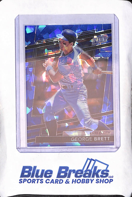 2024 National VIP Gold Pack - George Brett - Blue Prizm - 60/174 - Kansas City Chiefs - Baseball - #46