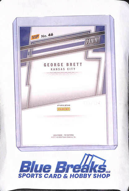 2024 National VIP Gold Pack - George Brett - Blue Prizm - 60/174 - Kansas City Chiefs - Baseball - #46