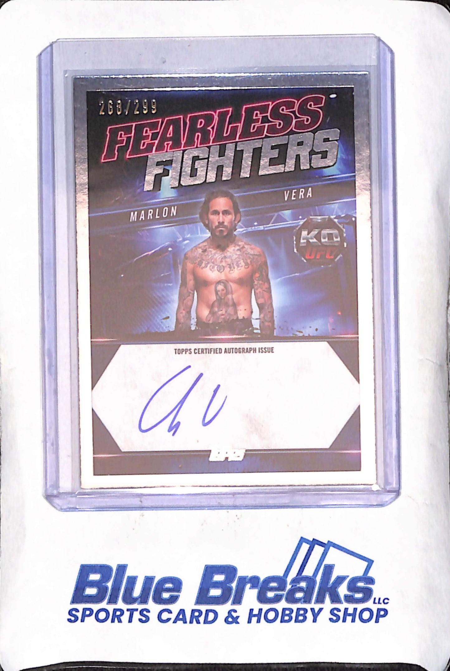 2025 Topps UFC Knockout - Marlon Vera - Fearless Fighters Autograph - 268/299 - Bantamweight - UFC - #FF-MV
