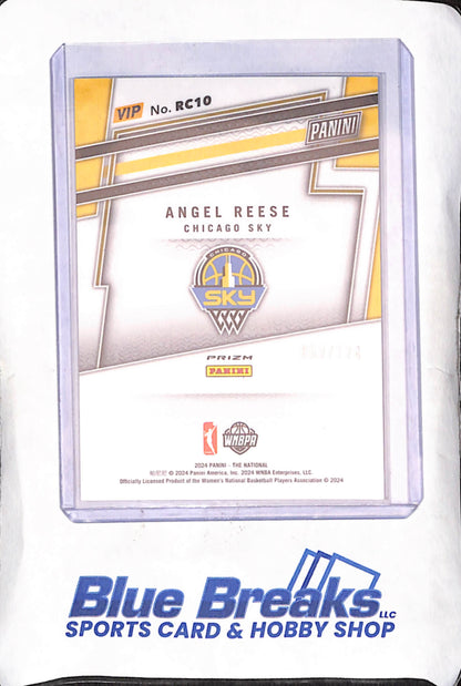 2024 Panini VIP National Gold Pack - Angel Reese - Blue Prizm - 52/124 - RC - Chicago Sky - Basketball - #RC10