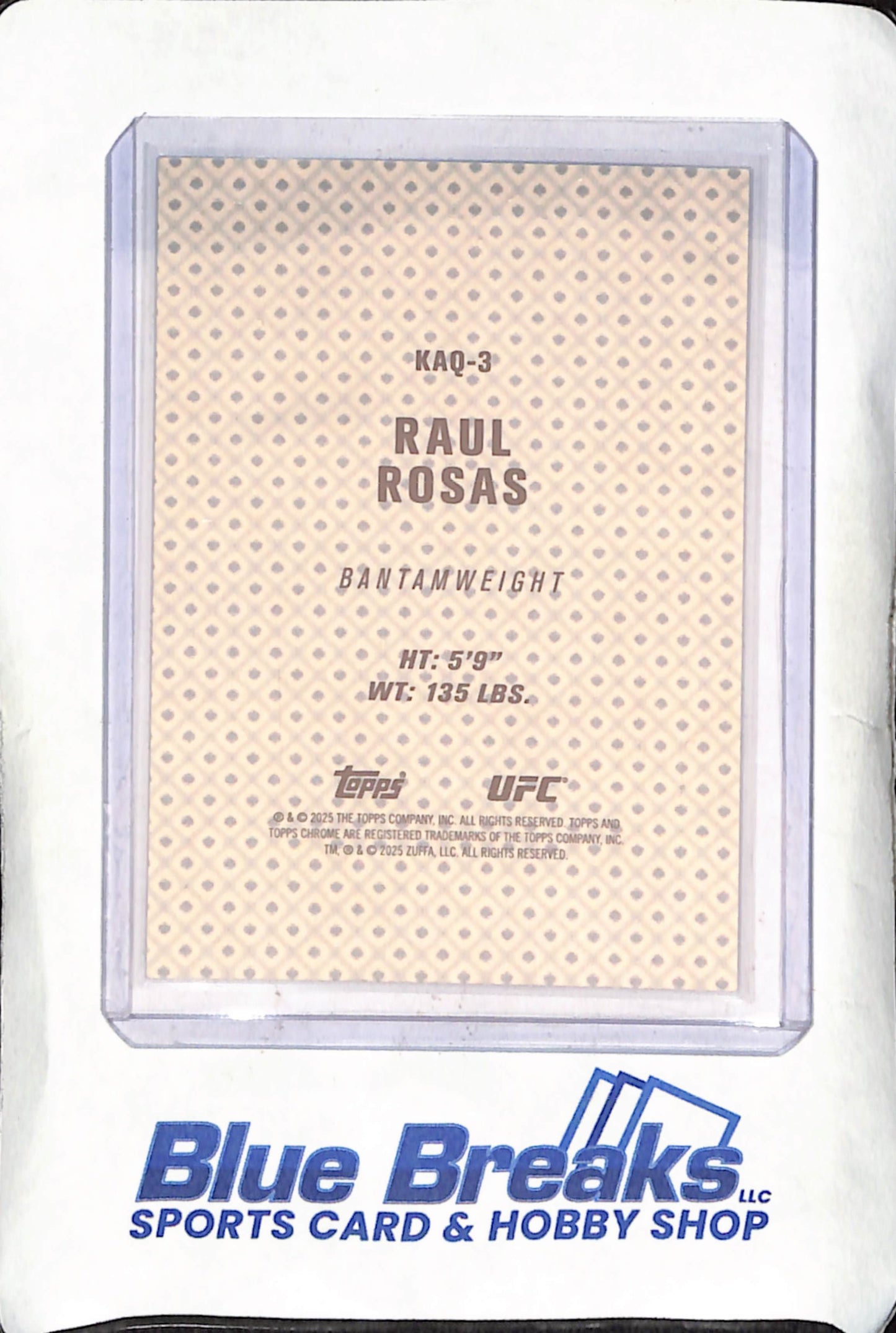 2025 Topps Chrome UFC - Raul Rosas - King and Queens - UFC - Bantamweight - #KAQ-3