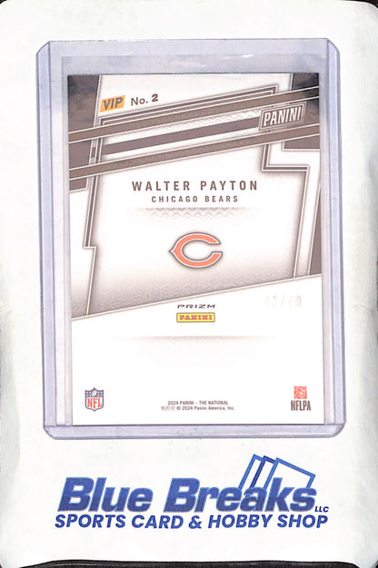 2024 National VIP Gold Pack - Walter Payton - Purple Prizm - 43/49 - Chicago Bears - Football - #2
