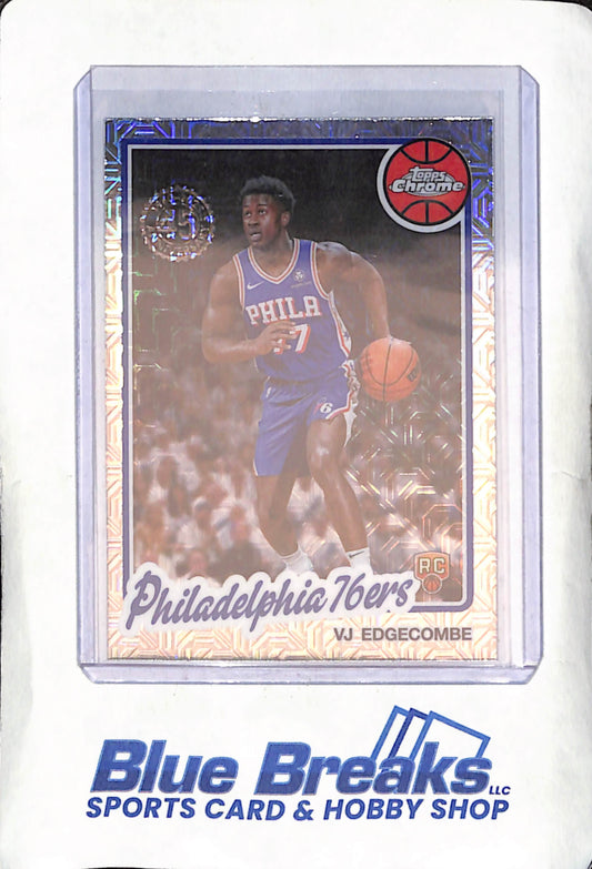 2025 Topps - VJ Edgecombe - 35th Anniversary - Chrome Mojo - Philadelphia 76ers - Basketball - #TC-CE