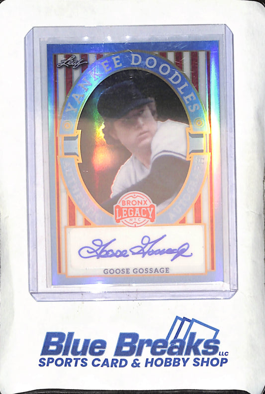 2024 Leaf Bronx Legacy - Goose Gossage - Yankee Doodles - Blue - 2/3 - New York Yankees - #YD-GG1