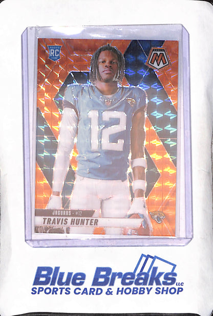 2025 Panini Mosaic - Travis Hunter - Orange - RC - 75/199 - Jacksonville Jaguars - Football - #279