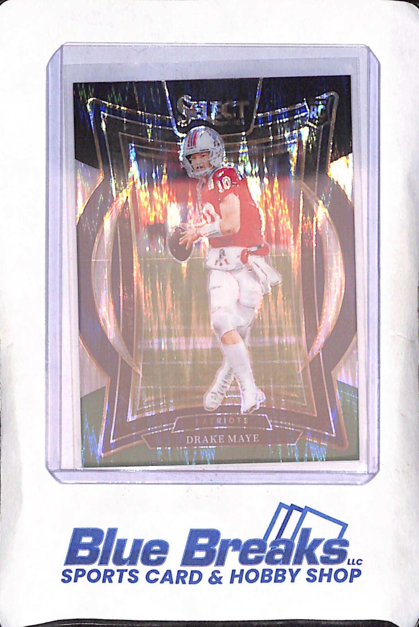 2024 Panini Select - Drake Maye - Black Green Shock - Concourse RC - New England Patriots - Football - #27