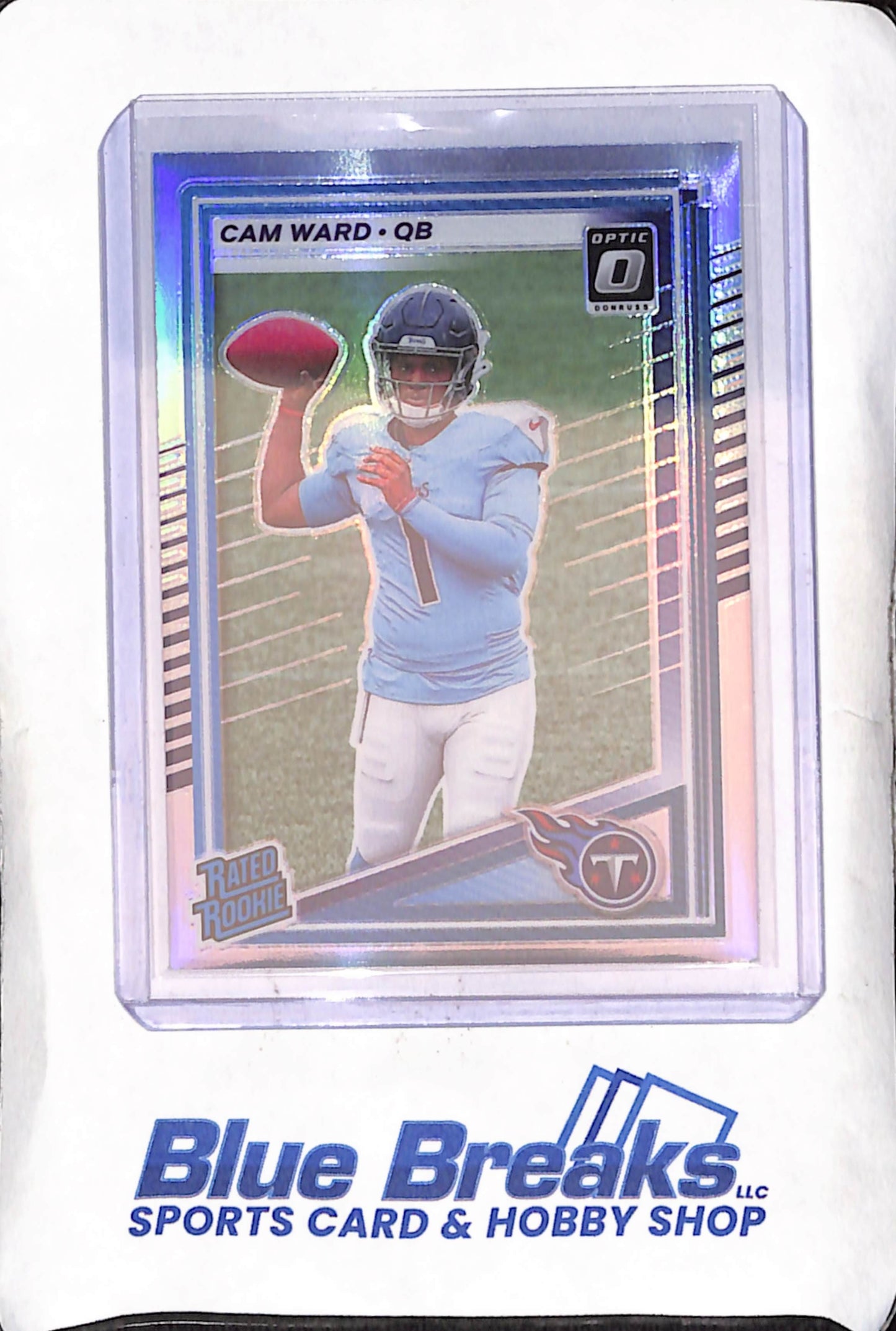 2025 Donruss Optic - Cam Ward - Rated Rookie - Silver - Tennessee Titans - Football - #350