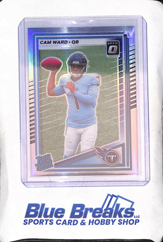 2025 Donruss Optic - Cam Ward - Rated Rookie - Silver - Tennessee Titans - Football - #350