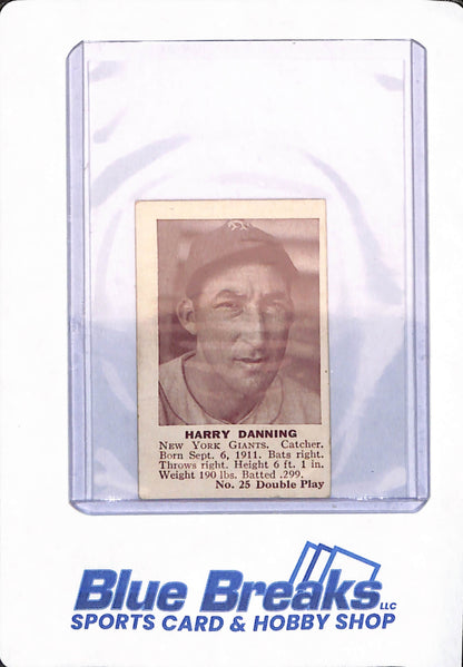 Harry Danning - 1941 - Double Play - Baseball - New York Giants