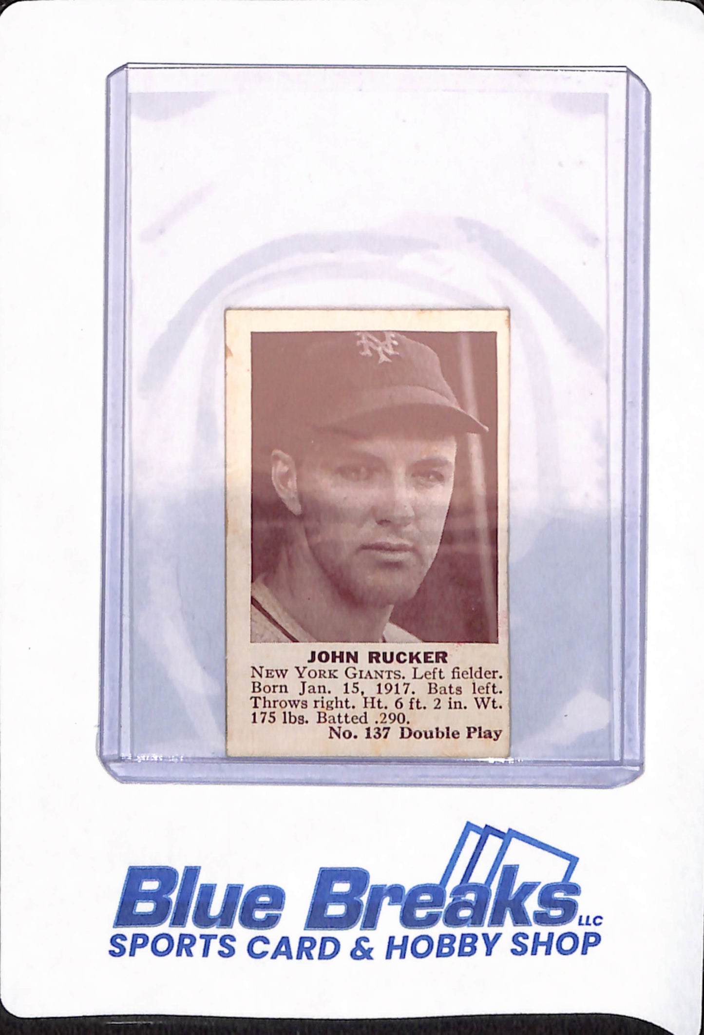 John Rucker - 1941 - Double Play - Baseball - New York Giants