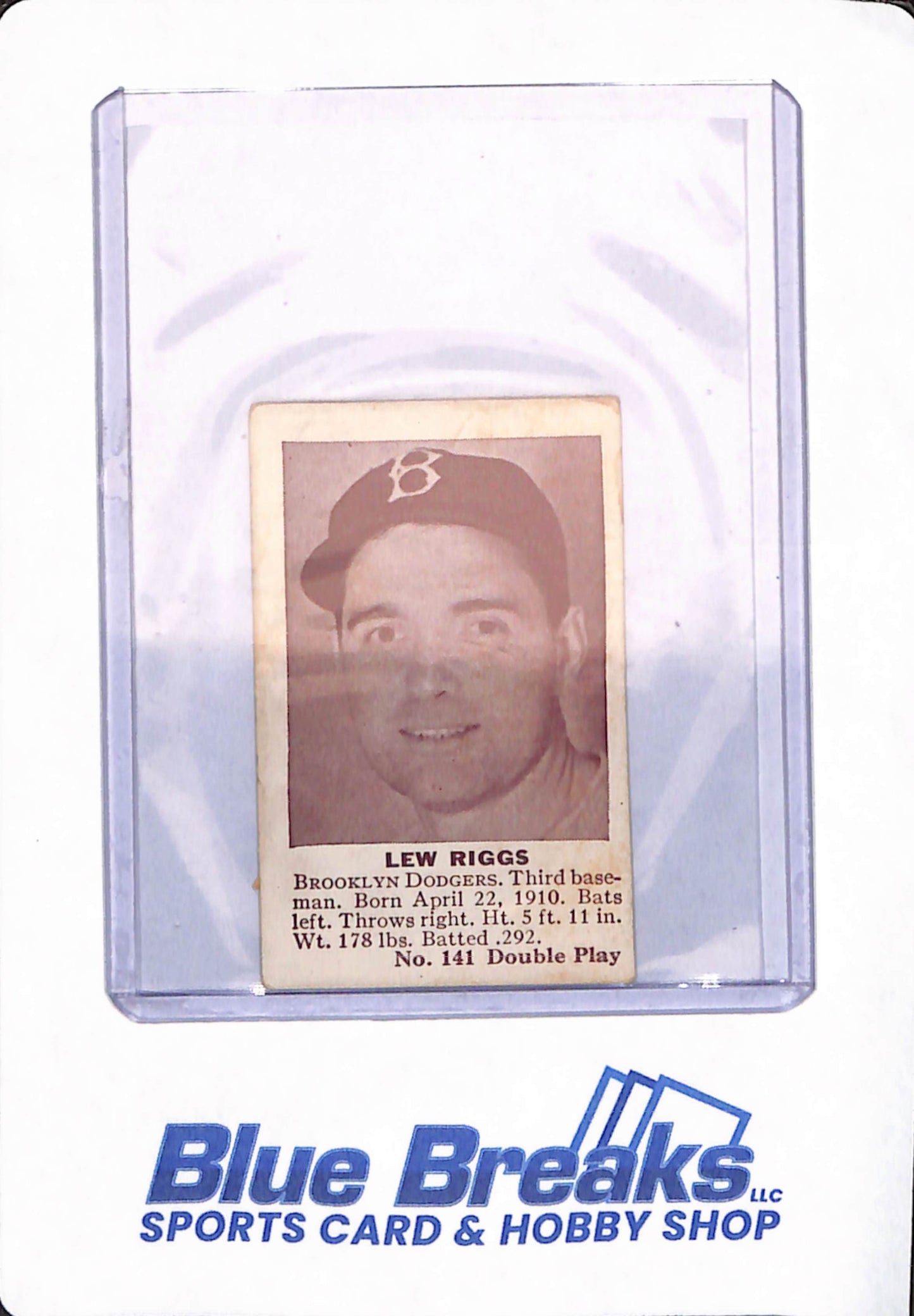 Lew Riggs - 1941 - Double Play - Baseball - Brooklyn Dodgers