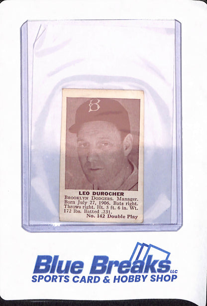 Leo Durocher - 1941 - Double Play - Baseball - Brooklyn Dodgers