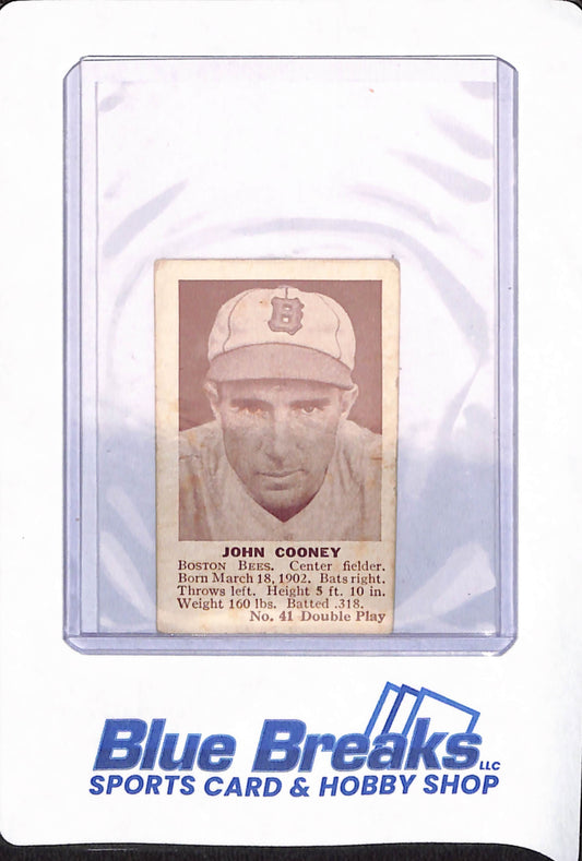 John Cooney - 11941 - Double Play - Baseball - Boston Bees