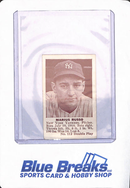 Marius Russo - 1941 - Double Play - Baseball - New York Yankees