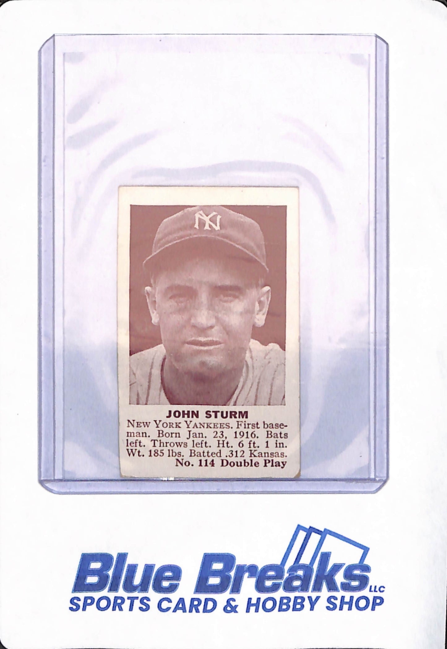 John Sturm - 1941 - Double Play - Baseball - New York Yankees