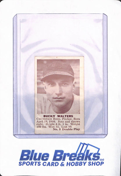 Bucky Walters - 1941 - Double Play - Baseball - Cincinnati Reds