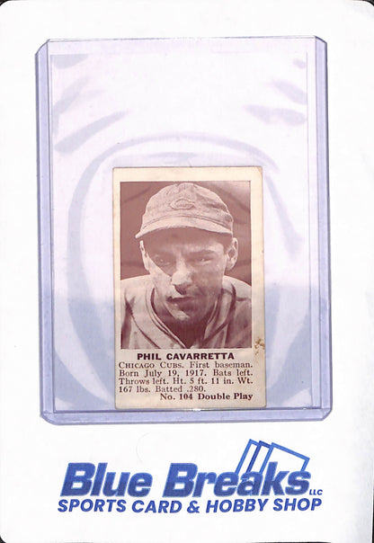 Phil Cavarretta - 1941 - Double Play - Baseball - Chicago Cubs