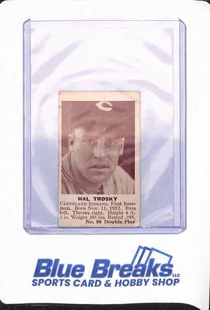 Hal Trosky - 1941 - Double Play - Baseball - Cleveland Indians / Guardians