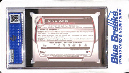 2023 Bowman - Druw Jones - Chrome Prospects - Bowman 1st - ISA 9 - Arizona Diamondbacks - Baseball - #BCP-25