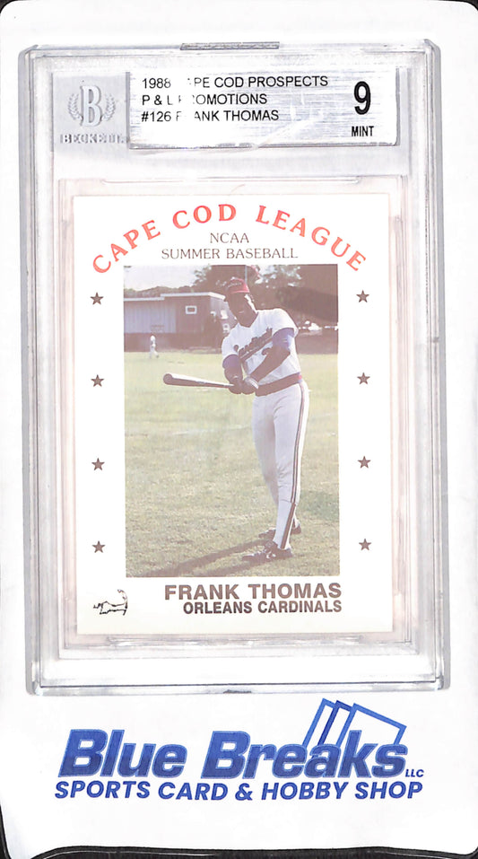 1988 P & L Promotions Cape Cod Prospects - Frank Thomas - NCAA Summer Baseball - BGS 9 - Orleans Cardinals - Baseball - #126