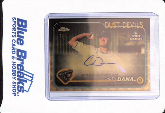 2024 Topps Pro Debut - Caden Dana - 1/1 - Superfractor - Auto - Dust Devils - Los Angeles Angels - Baseball