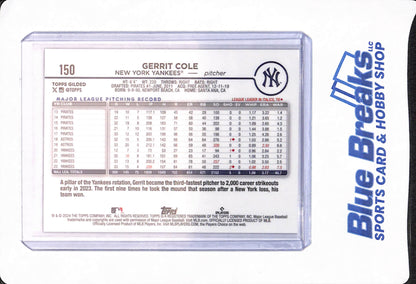 2024 Topps Gilded - Gerrit Cole - Baseball - 57/57 - New York Yankees