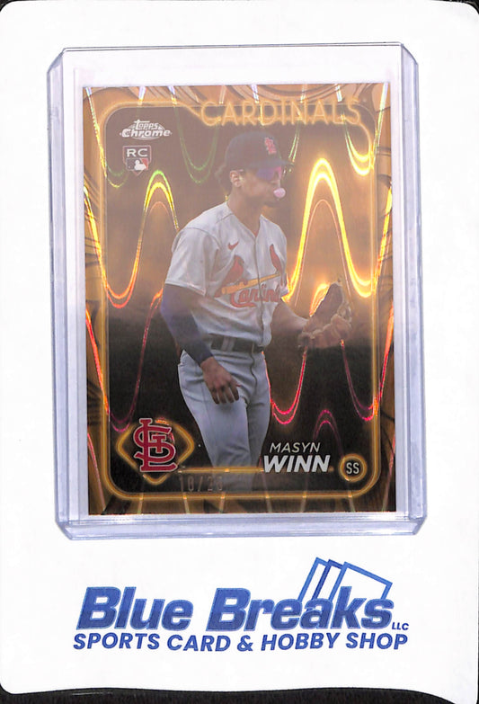 2024 Topps Gilded - Masyn Winn - Raywave - 18/25 - Baseball - St Louis Cardinals