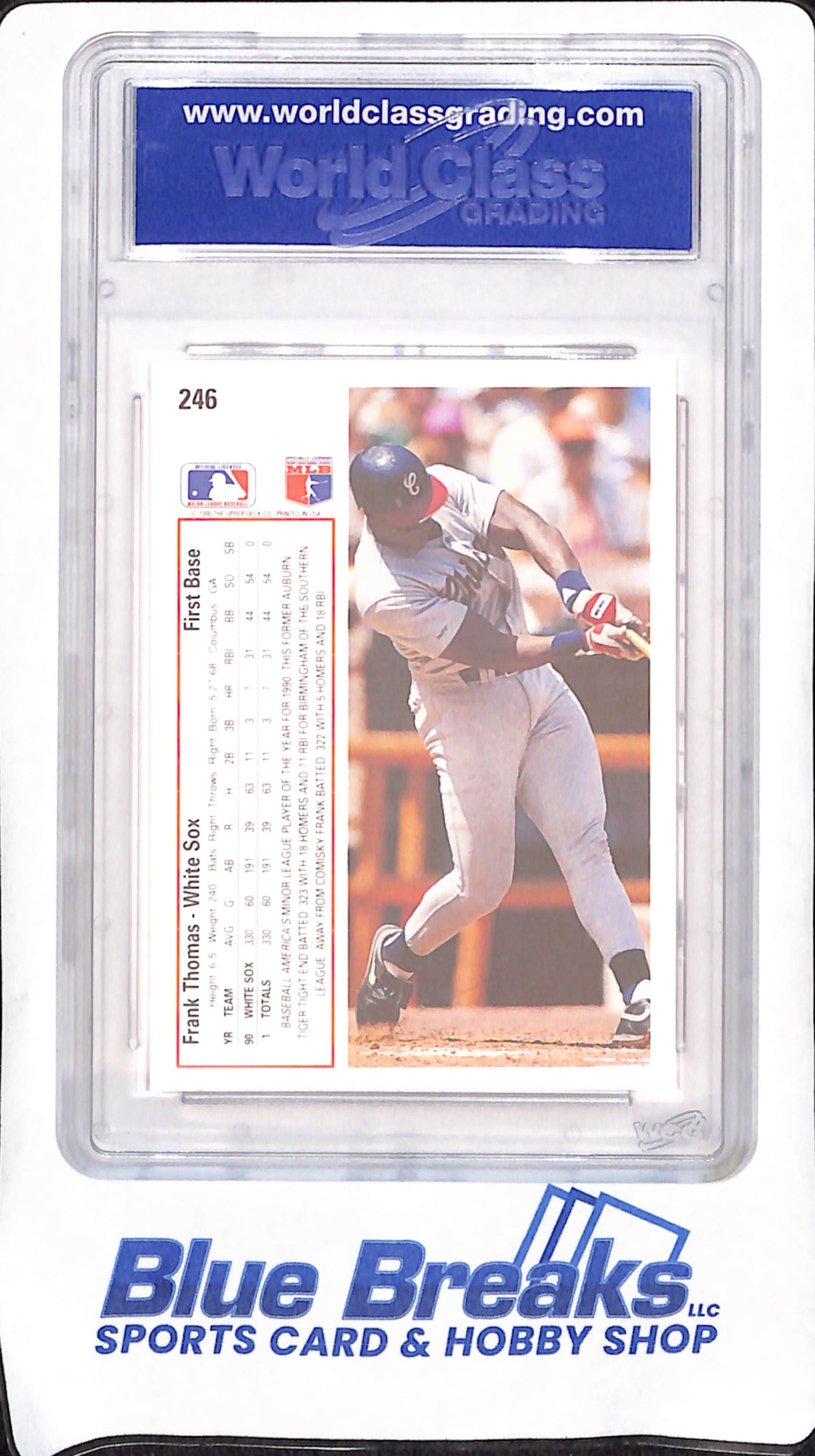 1991 Upper Deck - Frank Thomas - World Class Grading 10 - Chicago White Sox - Baseball - #246