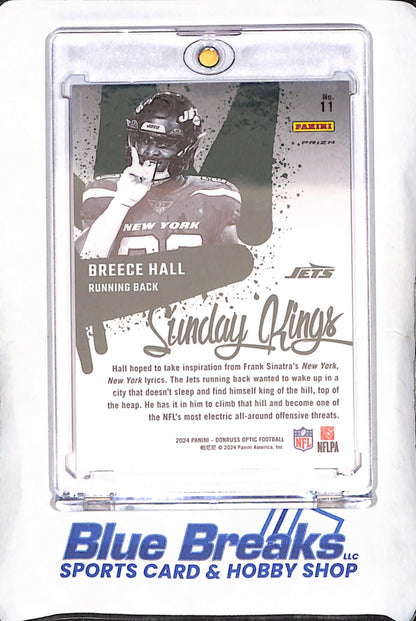 2024 Panini Donruss Optic - Breece Hall - Sunday Kings - New York Jets - Football - #11
