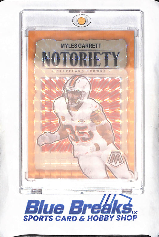 2024 Panini Mosaic - Myles Garrett - Notoriety - 18/25 - Cleveland Browns - Football - #16