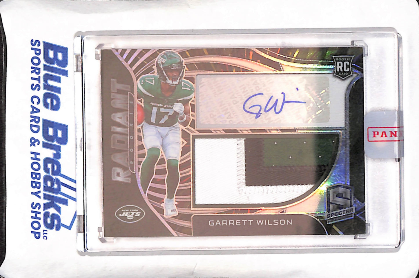 2024 Panini Spectra - Garrett Wilson - Radiant Rookie - Autograph - Relic - 42/60 - New York Jets - Football - #RAD-GWI