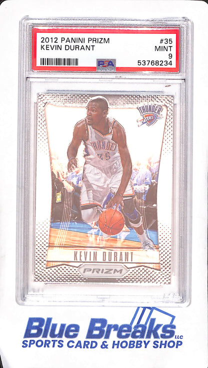 2012 Panini Prizm - Kevin Durant - PSA 9 - Oklahoma Thunder - Basketball - #35