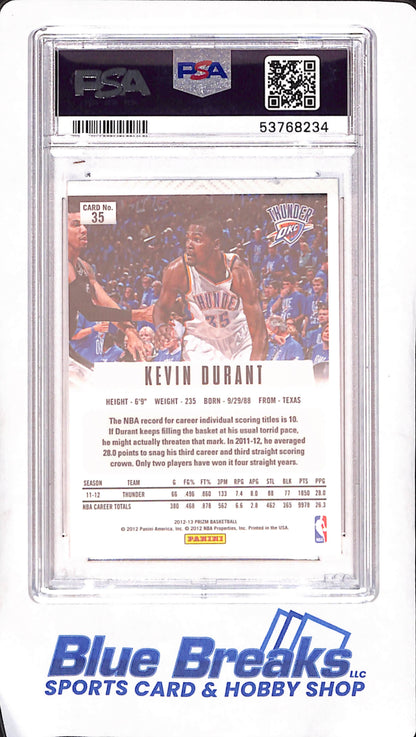 2012 Panini Prizm - Kevin Durant - PSA 9 - Oklahoma Thunder - Basketball - #35