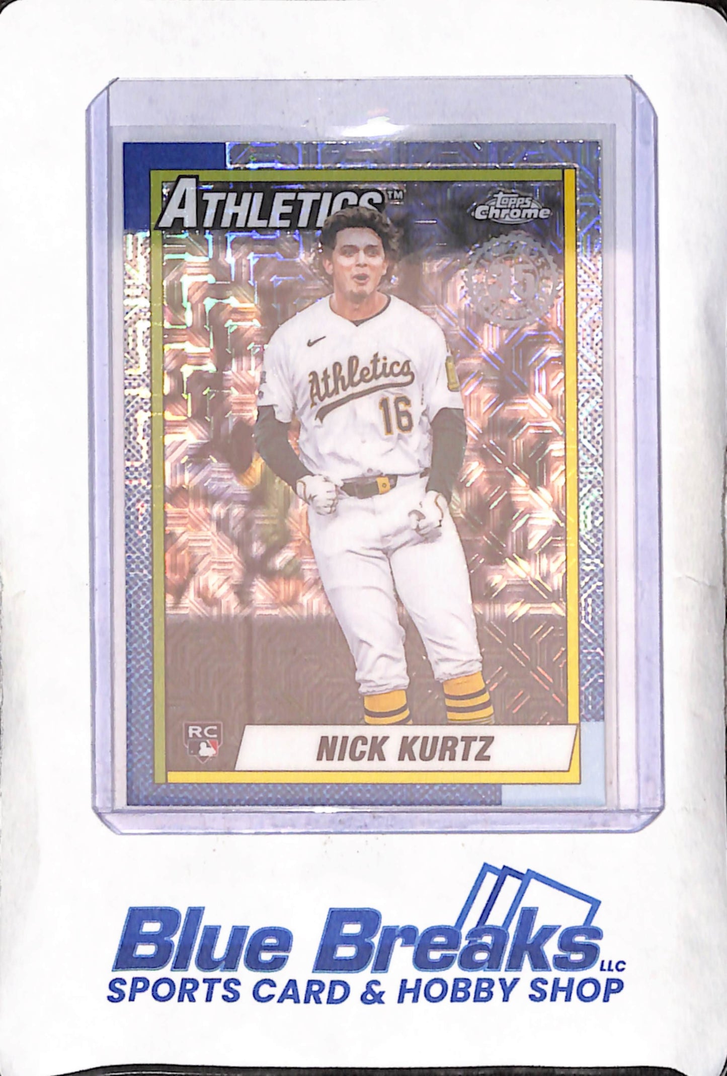 2025 Topps Chrome - Nick Kurtz - RC - Mojo - Oakland Athletics - Baseball - #U90C-93