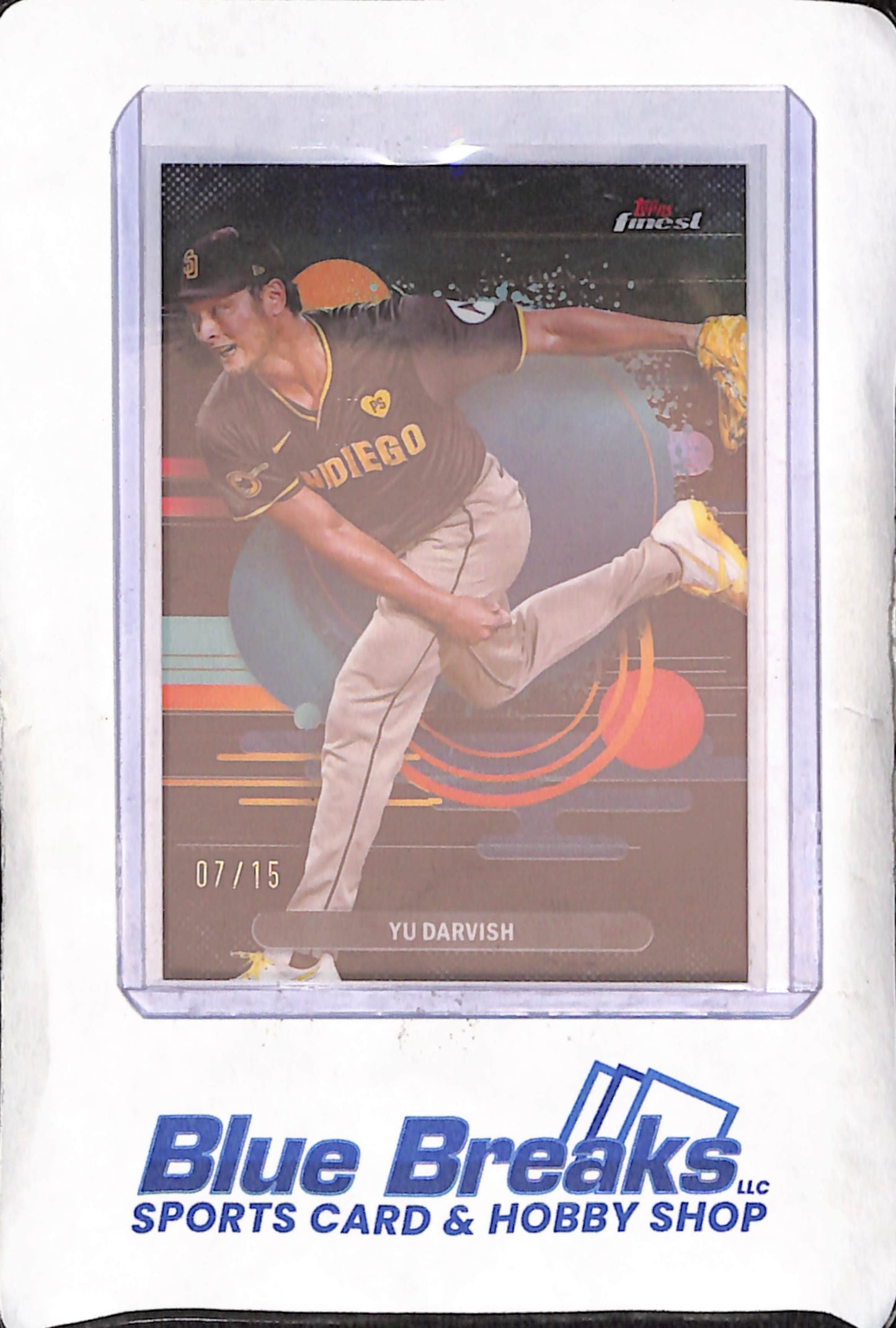 2025 Topps Finest - You Darvish - Black - 7/15 - San Diego Padres - Baseball - #157