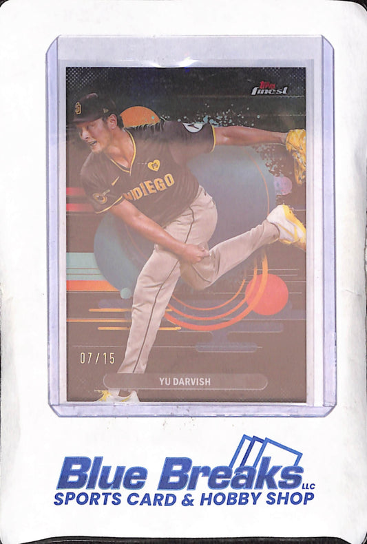 2025 Topps Finest - You Darvish - Black - 7/15 - San Diego Padres - Baseball - #157