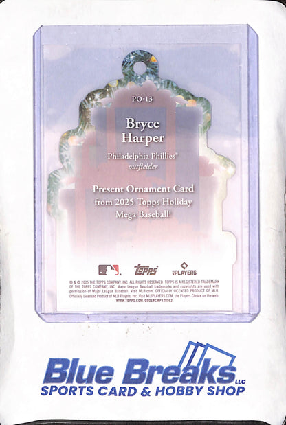 2025 Topps Holiday - Bryce Harper - Ornament - Philadelphia Phillies - Baseball - #PO-13