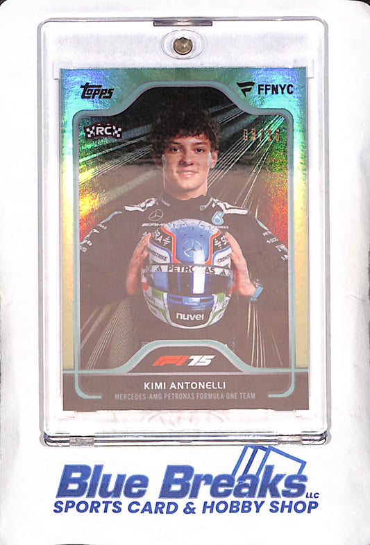 2025 Topps Fanatics Fest New York City - F1 - Kimi Antonelli - RC - Green - 3/15 - Mercedes-AMG Petronas Formula One Team - Racing - #14