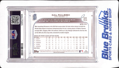 2022 Topps Complete Set - Cal Raleigh - Gold Star - RC - PSA 9 - Seattle Mariners - Baseball - #277