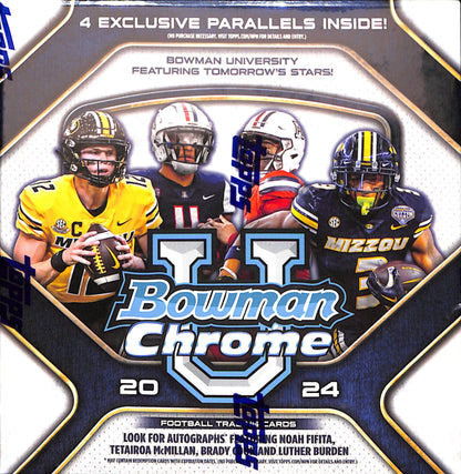 2024 Bowman University Chrome Football Monster Box - Sealed Wax