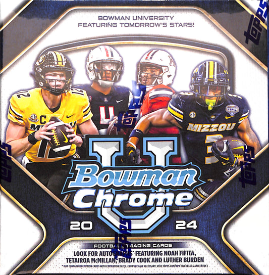 2024 Bowman University Chrome Football Monster Box - Sealed Wax