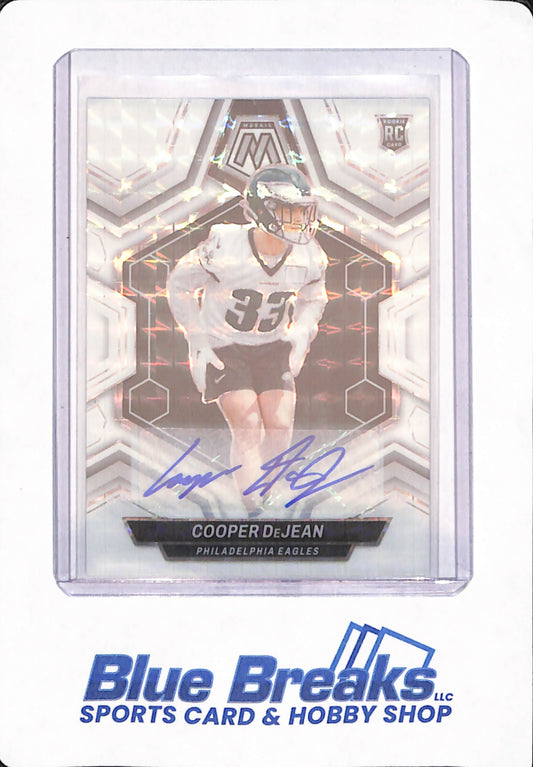 Cooper DeJean - 2024 Panini Mosaic - #340 - White Prizm - Philadelphia Eagles - Football - Autographed