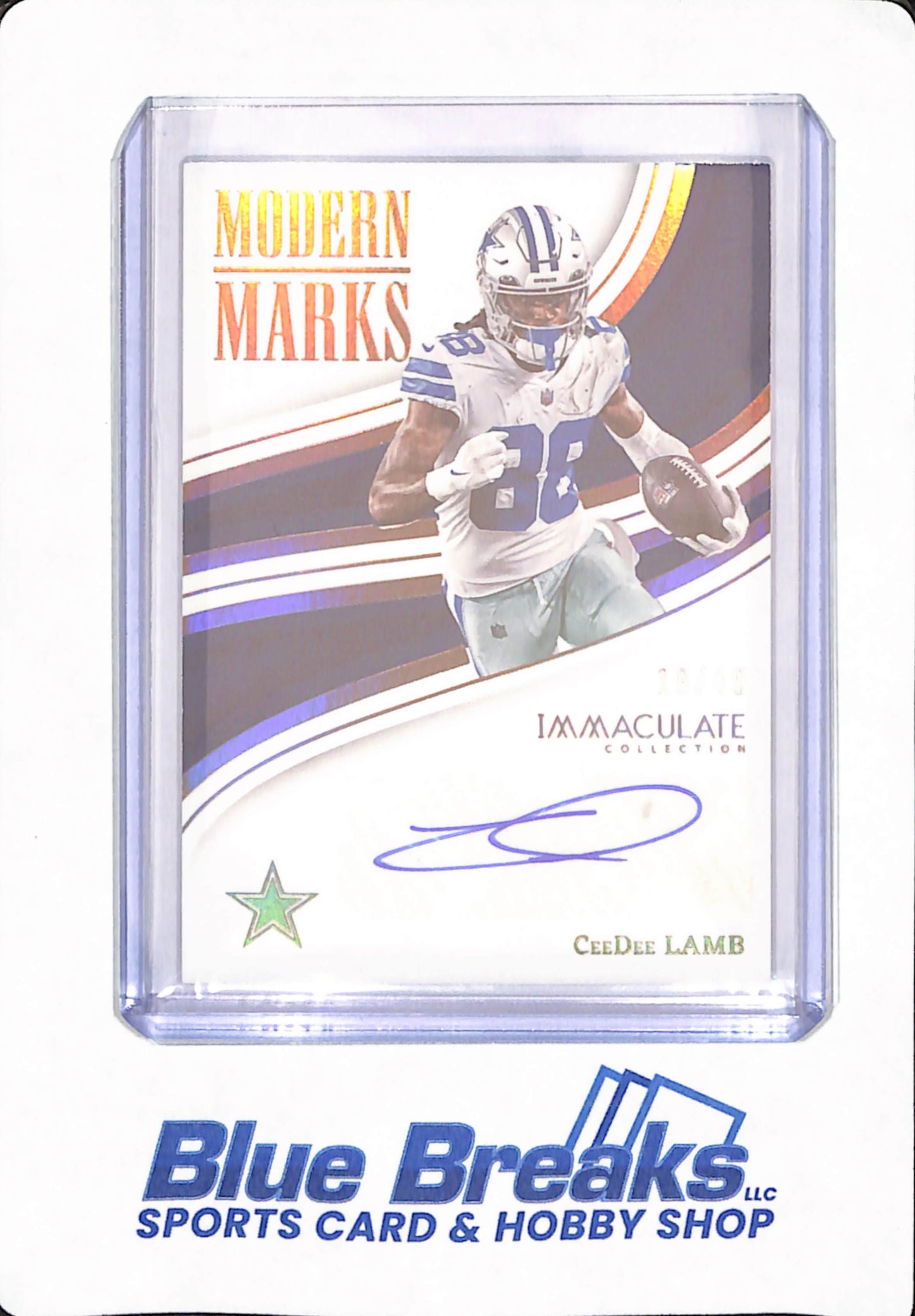 CeeDee Lamb - 2023 Panini Immaculate - MMA-CDL - Football - Dallas Cowboys - Modern Marks - 18/49