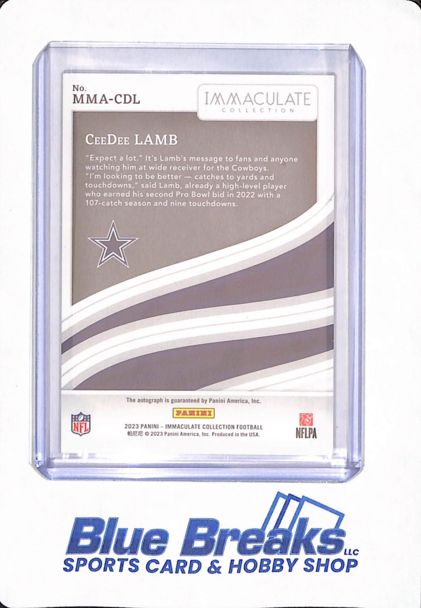 CeeDee Lamb - 2023 Panini Immaculate - MMA-CDL - Football - Dallas Cowboys - Modern Marks - 18/49