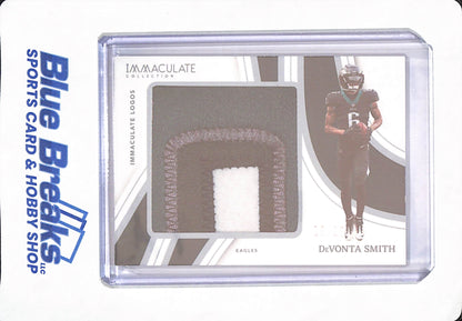 DeVonta Smith - 2023 Panini Immaculate - Football - Immaculate Logos - Patch - Relic - 4 Color? - 16/25 - Philadelphia Eagles