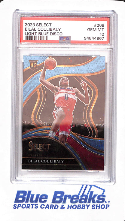 2023 Select - Bilal Coulbaly - Basketball - Washington Wizards - # 268 - PSA 10 - Light Blue Disco - 26/99