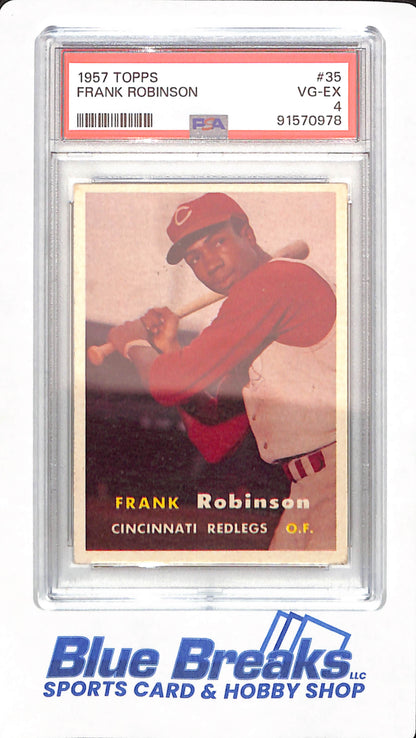 1957 Topps - Frank Robinson - Cincinnati Reds - Baseball - #35 - PSA 4