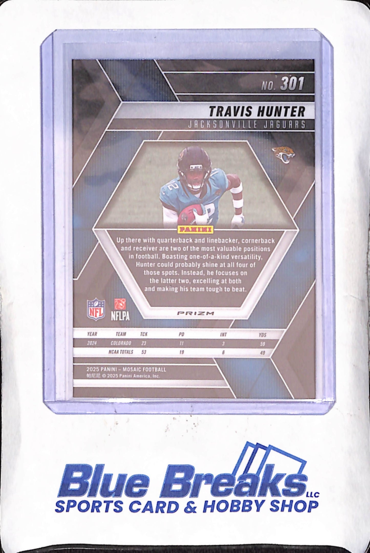 2025 Panini Mosaic - Travis Hunter - Red Camo - RC - Jacksonville Jaguars - Football - #301